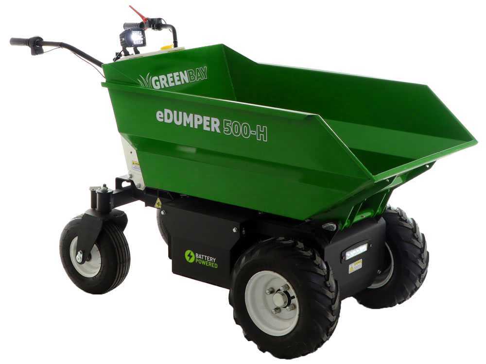 GREENBAY eDUMPER 500-H - Akku-Schubkarre - 48V 32Ah Hydraulische Kippvorrichtung – Bild 4