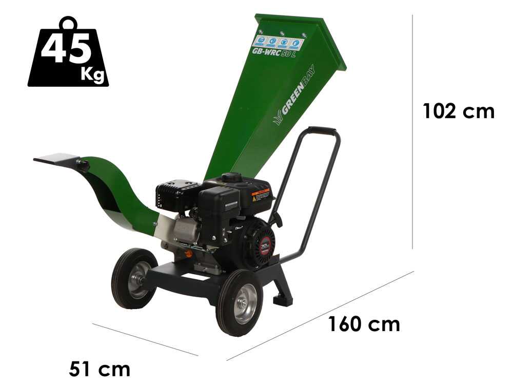 GreenBay GB-WRC 50 L - Häcksler mit Verbrennungsmotor - Motor 7 PS