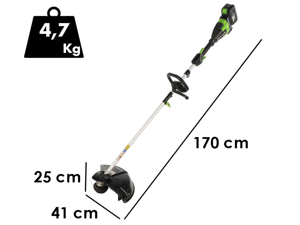 Greenworks GD48BCK4 – Akku-Freischneider – 48V – 4Ah – Bild 2