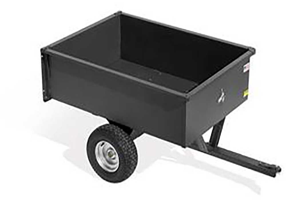 Großer Anhänger aus Metall 122x86 cm für Rasentraktoren, große Reifen