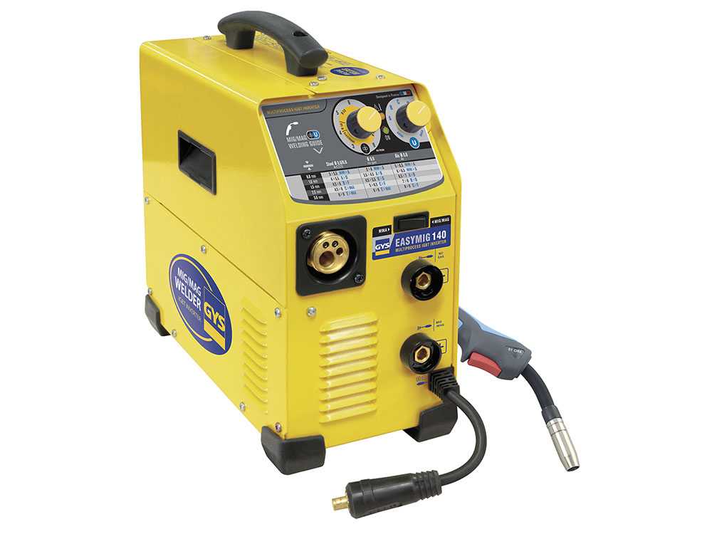 GYS Easymig 140 - Inverter Schweißgerät (MIG/MAG: GAS, NO GAS und MMA) - Gleichstrom (DC)