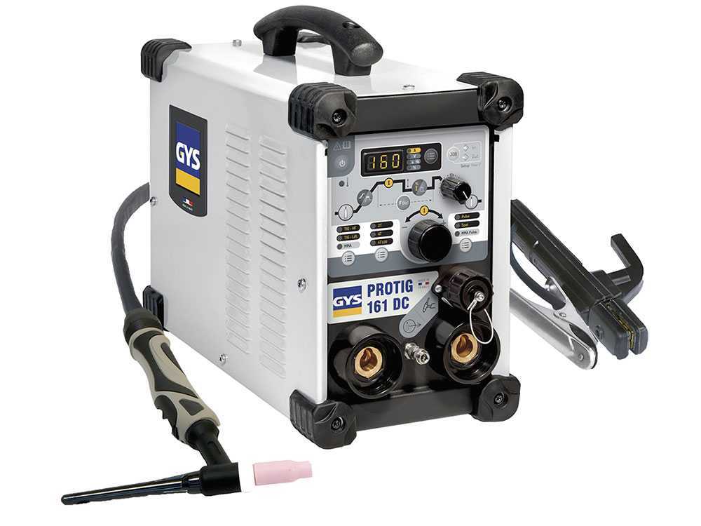 GYS Protig161 DC - Inverter Schweißgerät (WIG HF/LIFT, MMA) + Koffer, Gleichstrom (DC)