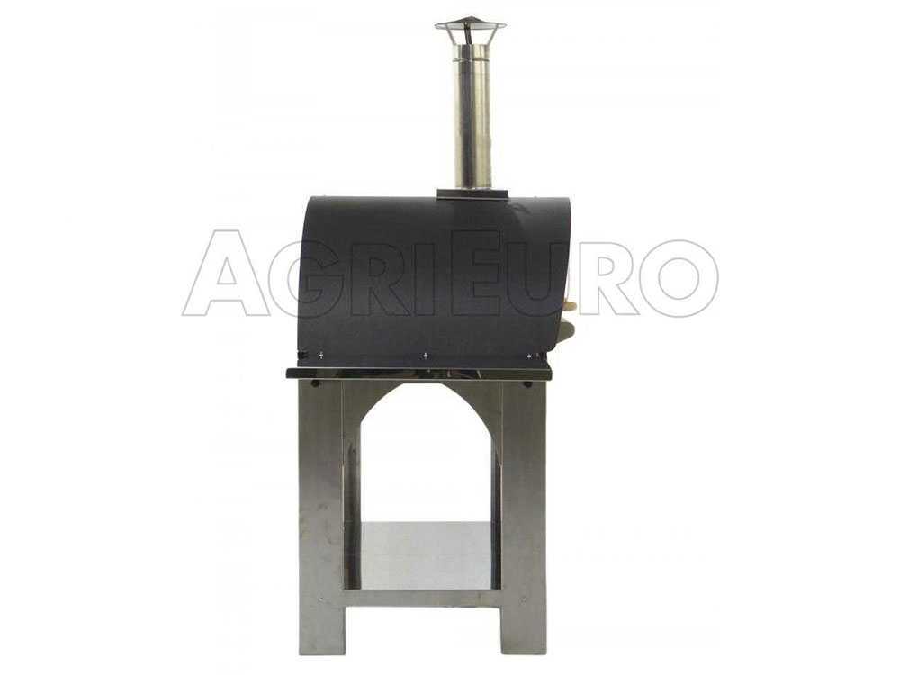 Holzpizzaofen für den Außenbereich Cibus INOX - 4 Pizzen – Bild 2