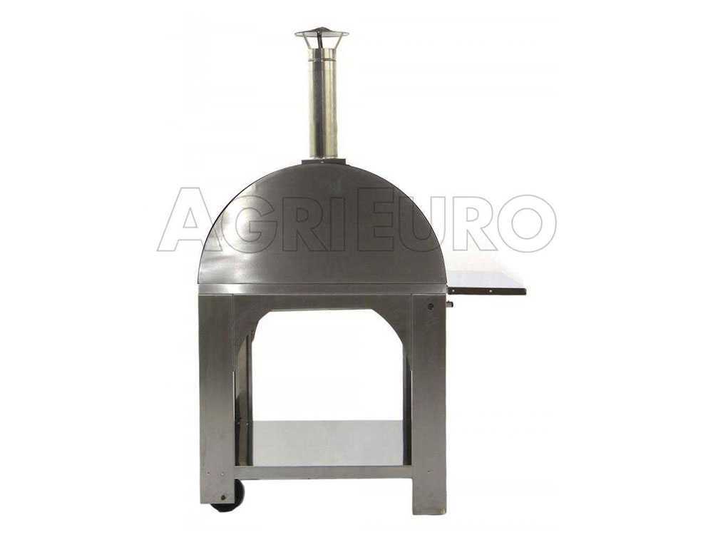 Holzpizzaofen für den Außenbereich Cibus INOX - 4 Pizzen – Bild 3