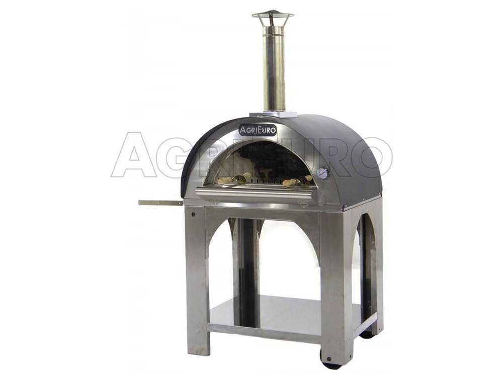Holzpizzaofen für den Außenbereich Cibus INOX - 4 Pizzen – Bild 4
