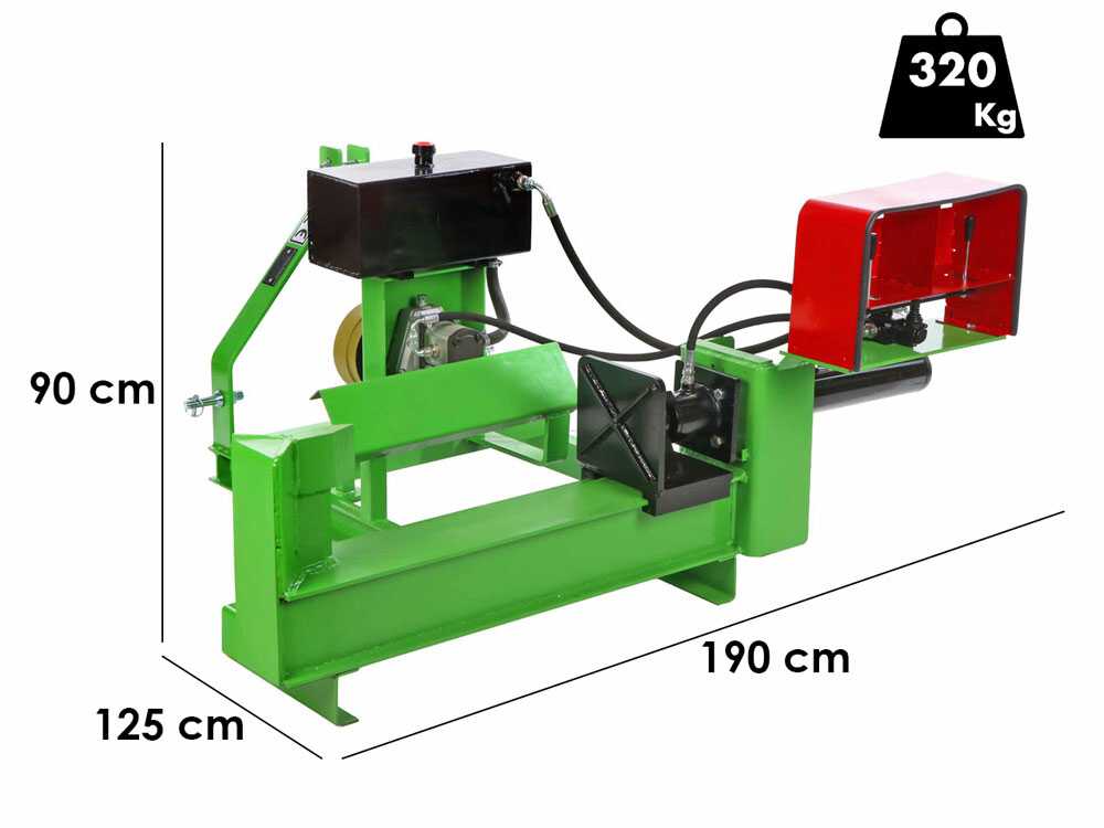 Holzspalter für Traktoren 20 T - liegend