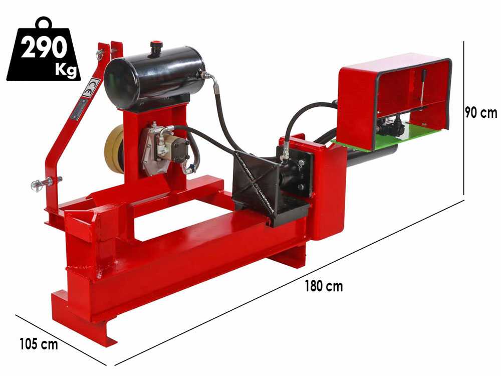Holzspalter für Zapfwellenantrieb 16T – horizontal