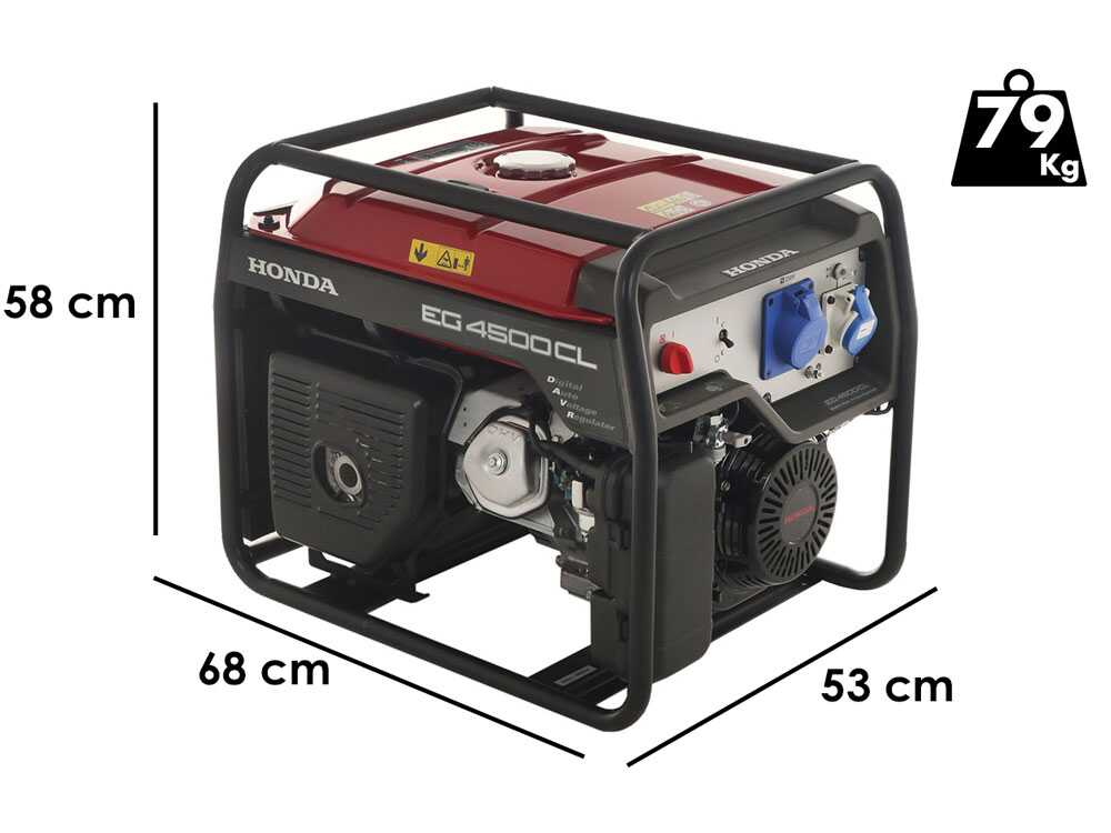 Honda EG 4500 CL - Benzin-Stromerzeuger mit AVR-Regelung 4.5 kW - Dauerleistung 4 kW - 230V