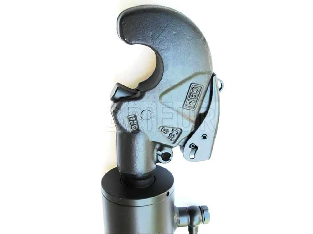 Hydraulischer Oberlenker für Traktor cm 59/81, Kolbenkopf 40 mm, Fanghaken – Bild 3