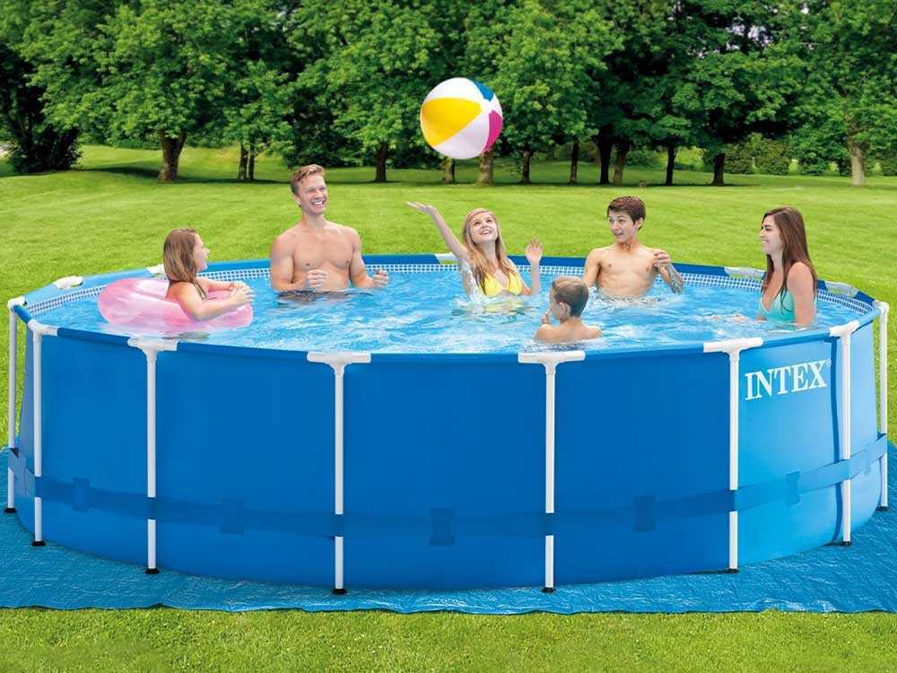 Intex Metal Frame 28242NP - Ø457x122 cm - Runder Pool – Bild 4
