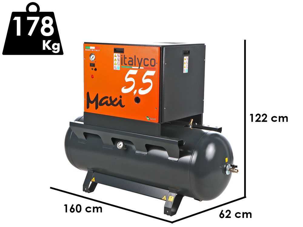 Italyco Maxi 6/270 - Schraubenkompressor - max. Druck 10 bar