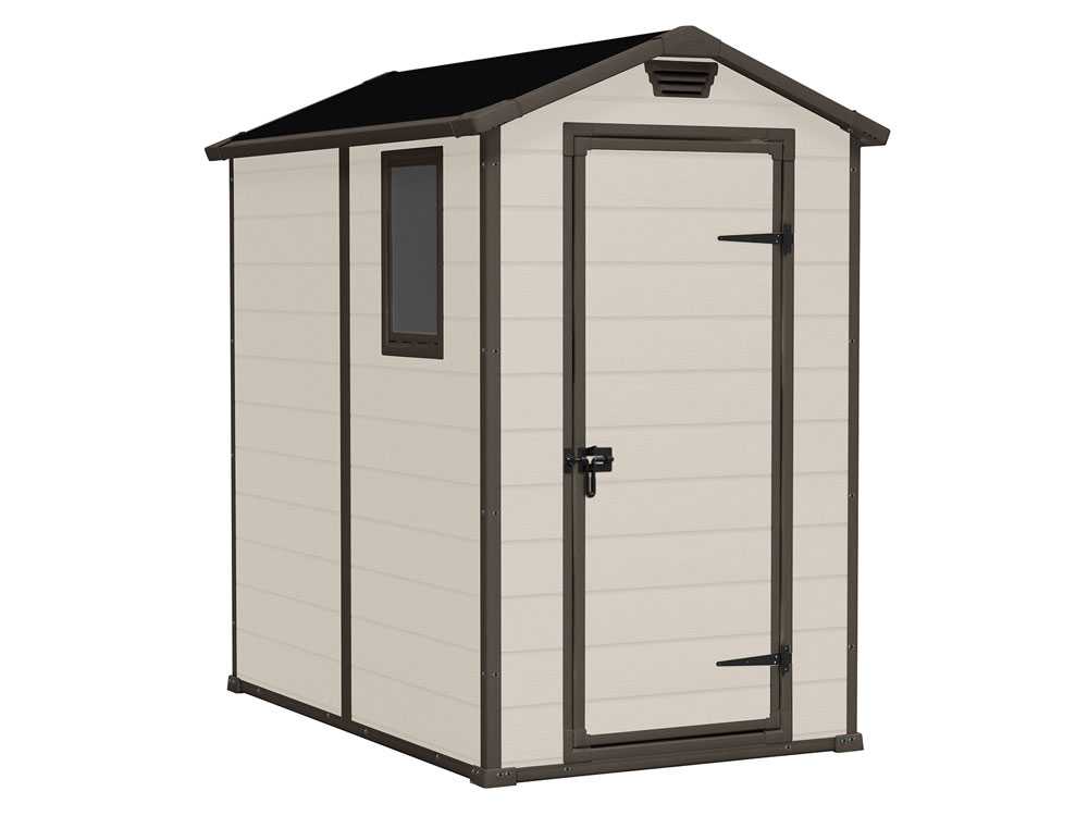 Keter Manor beige - Gartenhaus - mit Seitenfenster - 130x192x198 cm – Bild 3