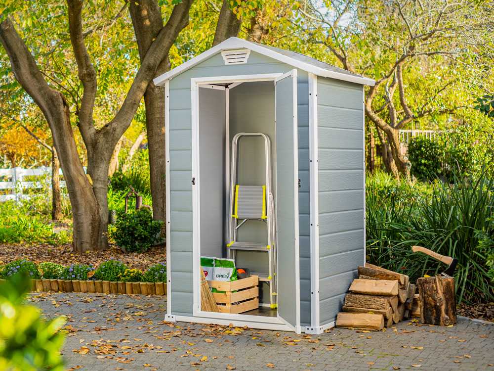 Keter Manor grau - Gartenhaus Schuppen - 129x103x196 cm – Bild 3