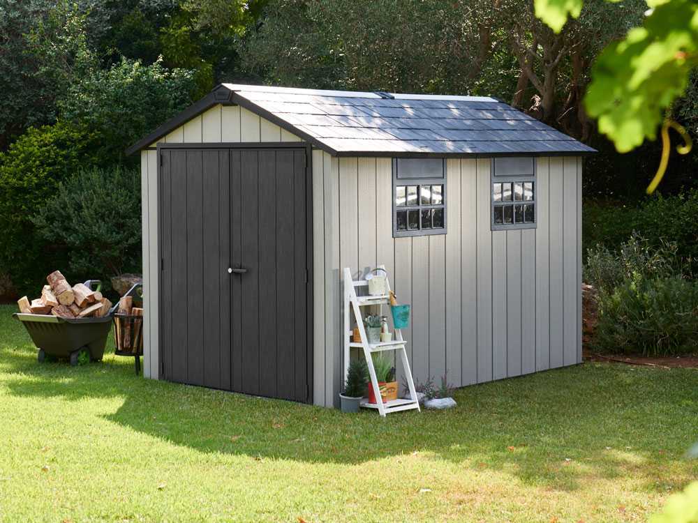 Keter Oakland 7511 - Gartenhaus - mit Doppeltür und Fenster - 230x350x242 cm – Bild 3