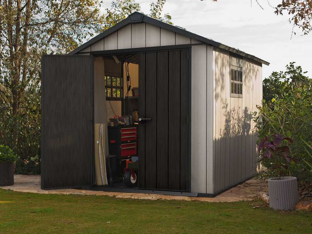 Keter Oakland 7511 - Gartenhaus - mit Doppeltür und Fenster - 230x350x242 cm – Bild 4