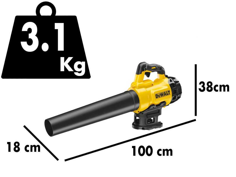 Laubbläser DeWalt DCM562P1-QW - Batterie 18V 5AH
