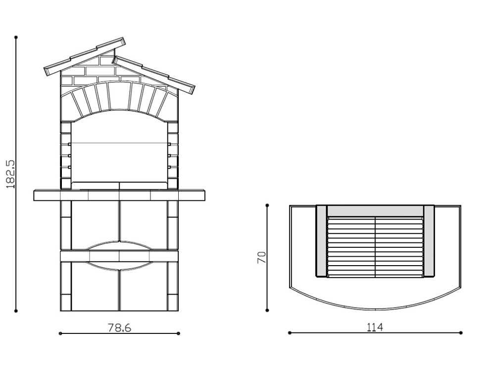 Linea VZ Minorca - Grillkamin für Brennholz/Holzkohle – Bild 4