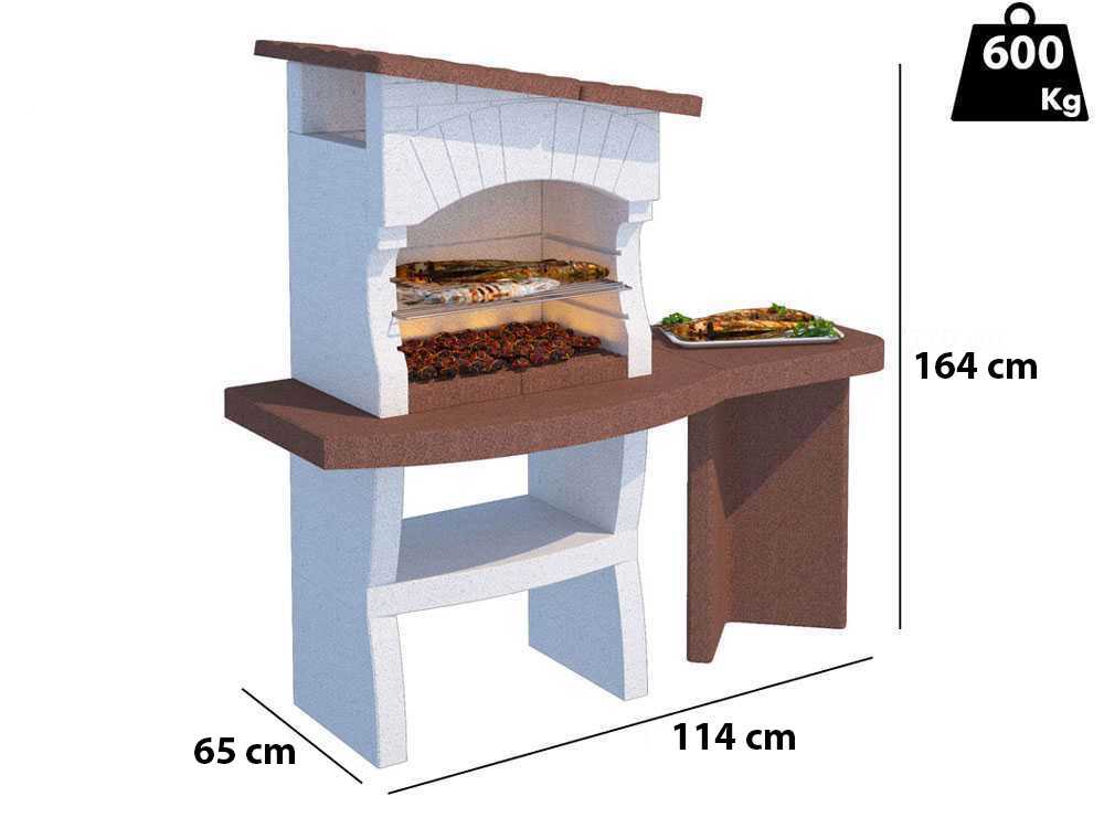 Linea VZ Portofino - Grillkamin für Holz/Holzkohle