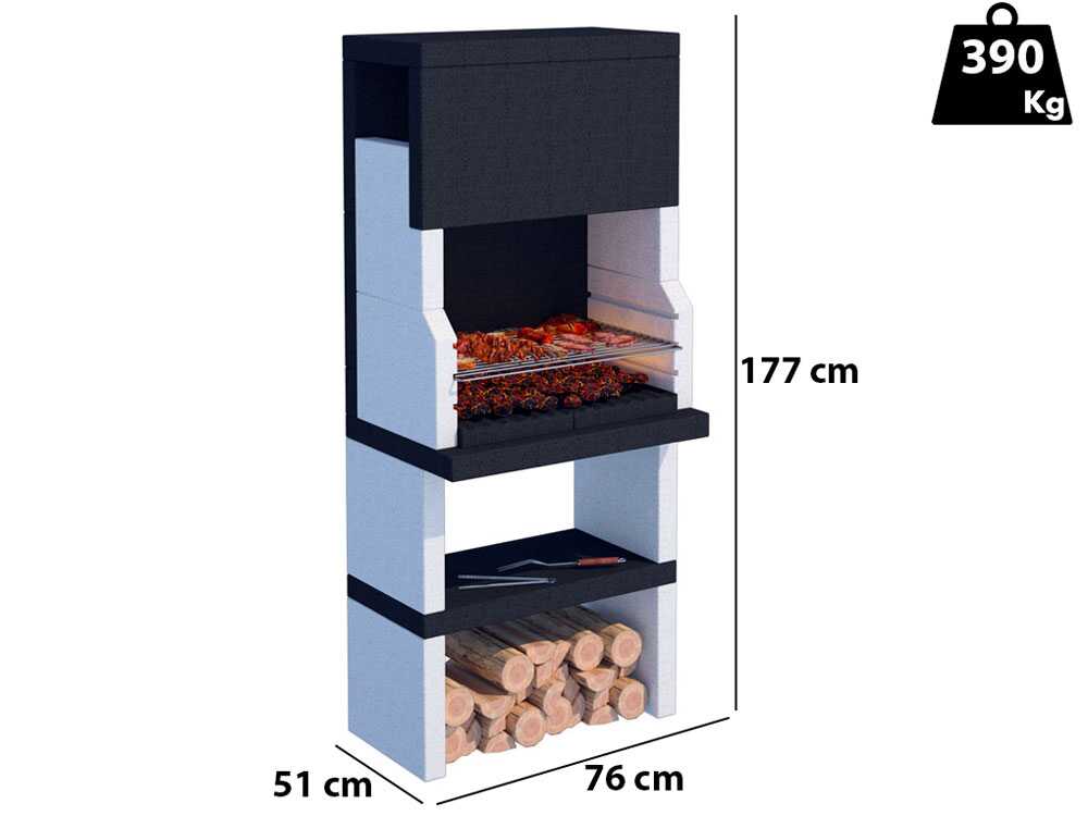 Linea VZ Stoccolma - Grillkamin für Holz/Holzkohle