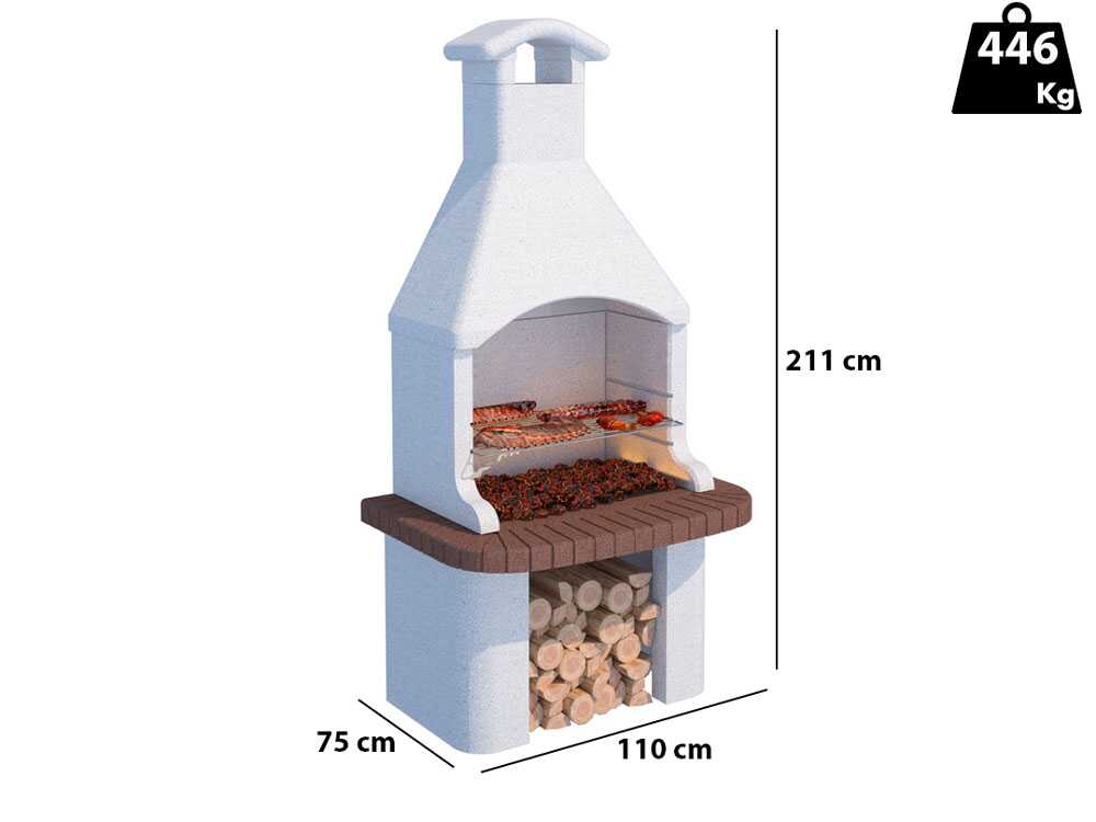 Linea VZ Tremiti - Grillkamin für Holz/Holzkohle