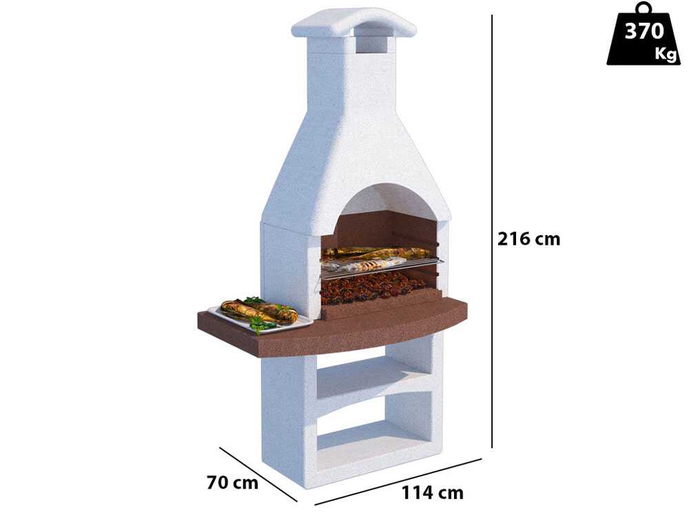 Linea VZ Treviso - Grillkamin für Holzkohle