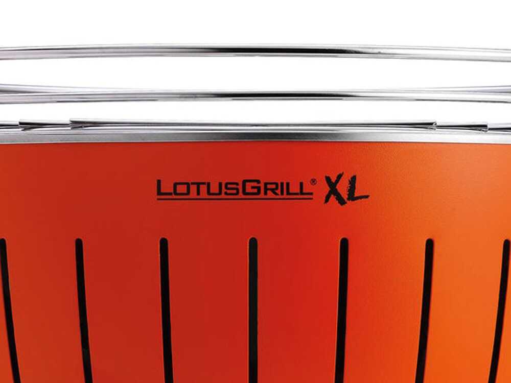 LotusGrill LG G435 U OR - Tragbarer XL-Grill für den Außenbereich - Orangefarbene Außenhülle – Bild 3