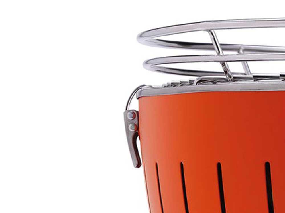 LotusGrill LG G435 U OR - Tragbarer XL-Grill für den Außenbereich - Orangefarbene Außenhülle – Bild 4