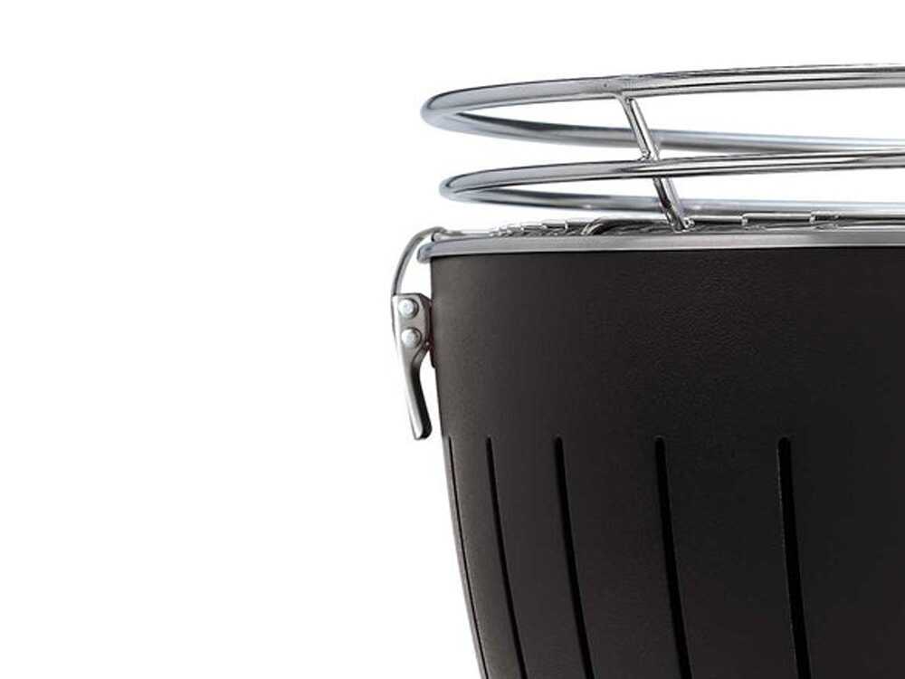 LotusGrill LG G435 U – Tragbarer XL-Holzkohlegrill für den Außenbereich – Anthrazitfarbenes Außengehäuse – Bild 4