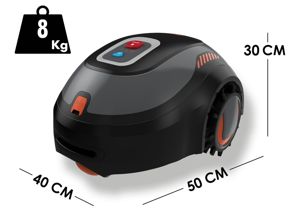 Mähroboter Black & Decker BCRMW121-QW - mit Begrenzungskabel - Rasenmäher mit 12V-Lithium-Akku – Bild 2