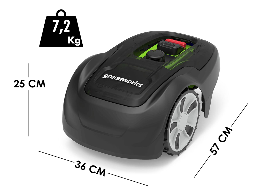 Mähroboter Greenworks OPTIMOW 7 - mit Begrenzungskabel – Bild 2