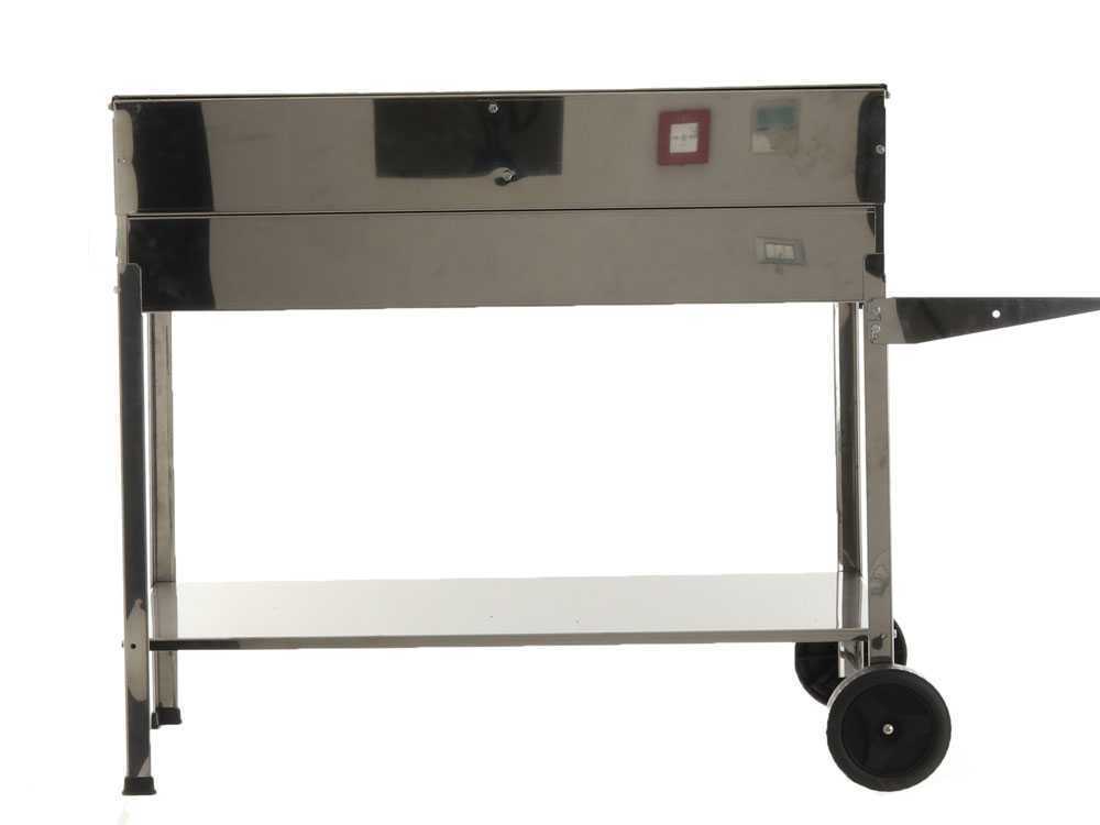 Mille Achille Big - Handgefertigter Holzkohlegrill aus Edelstahl - 2x 47,5x37cm – Bild 3