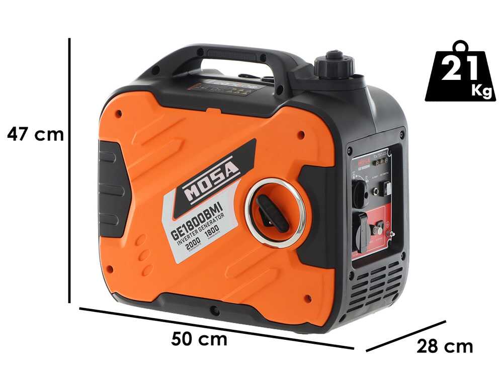 Mosa GE 1800 BMI - Inverter-Stromerzeuger 2 kW - Dauerleistung 1.8 kW - 230V