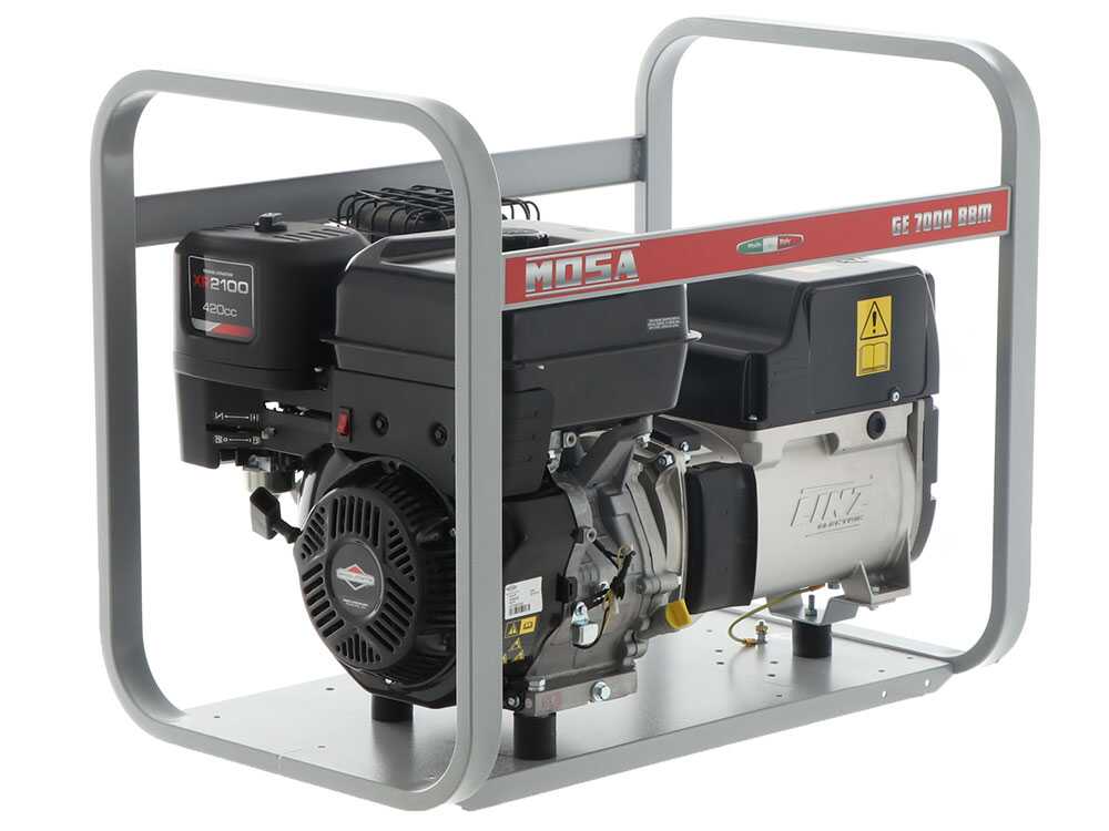 MOSA GE 7000 BBM - Benzin Stromerzeuger - 6 kW - Dauerleistung 5 kW - 230V - Motor B&S XR2100 – Bild 3