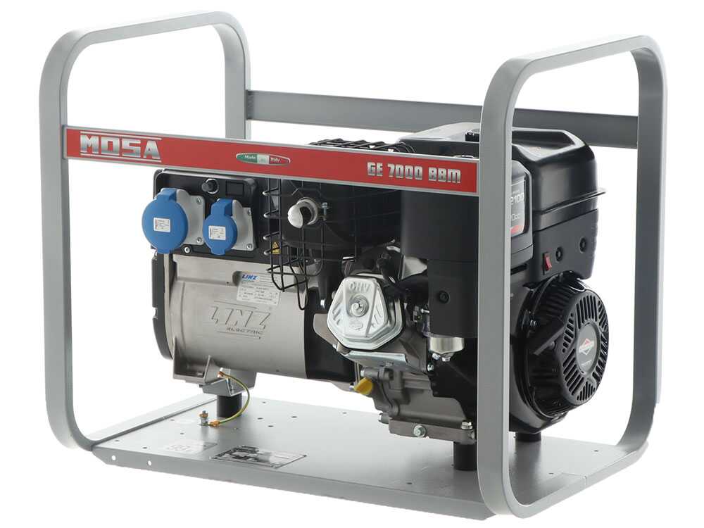MOSA GE 7000 BBM - Benzin Stromerzeuger - 6 kW - Dauerleistung 5 kW - 230V - Motor B&S XR2100 – Bild 4