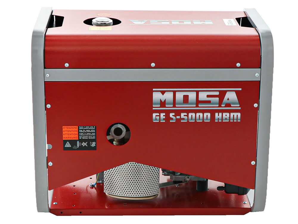 MOSA GE S-5000 HBM AVR - Benzin-Stromerzeuger mit AVR-Regelung 4.4 kW - Dauerleistung 3.6 kW - 230V - Motor Honda GX270 – Bild 3