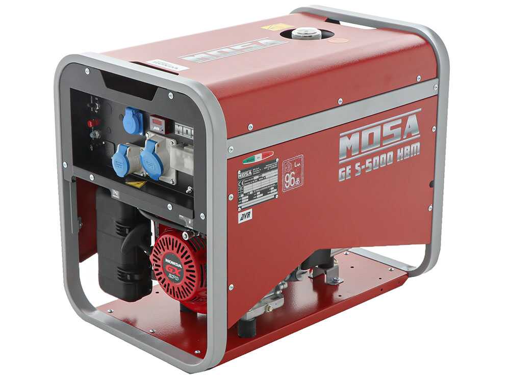 MOSA GE S-5000 HBM AVR - Benzin-Stromerzeuger mit AVR-Regelung 4.4 kW - Dauerleistung 3.6 kW - 230V - Motor Honda GX270 – Bild 4