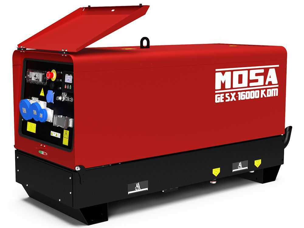 MOSA GE SX 16000 KDM - Diesel Notstromaggregat leise - 14.4 kW - Dauerleistung 13.2 kW - 230V + ATS - Kohler Motor KDW1003 – Bild 3
