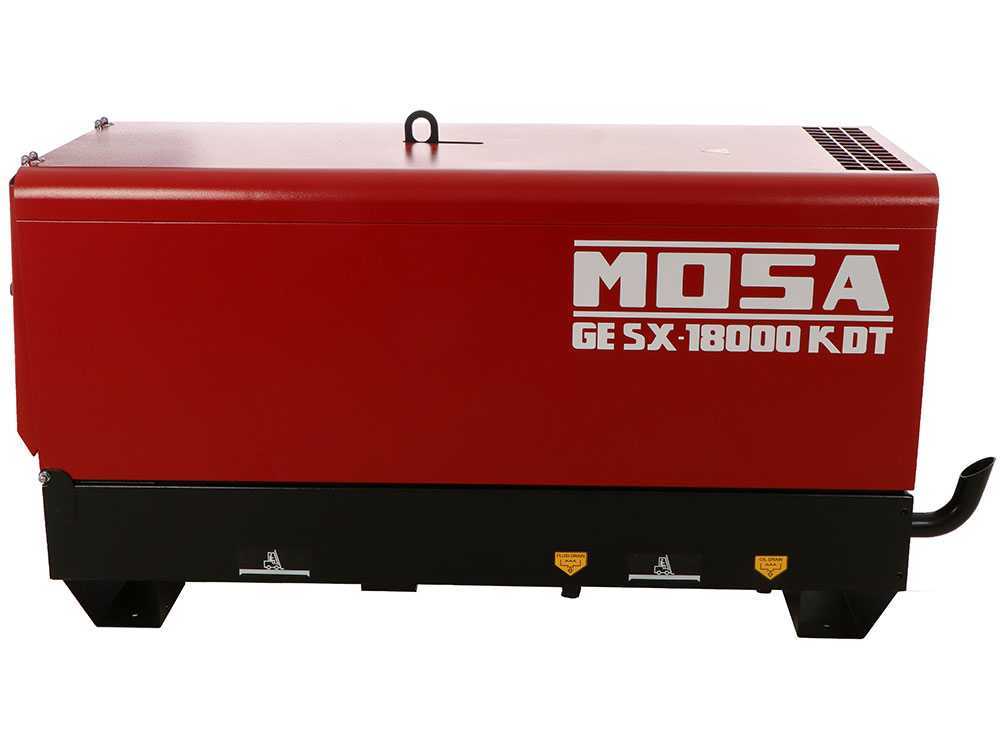 MOSA GE SX 18000 KDT - Diesel-Stromerzeuger, leise, 14.4 kW Dauerleistung 13,2 kW 400V + ATS - Kohler Motor KDW1003 – Bild 3