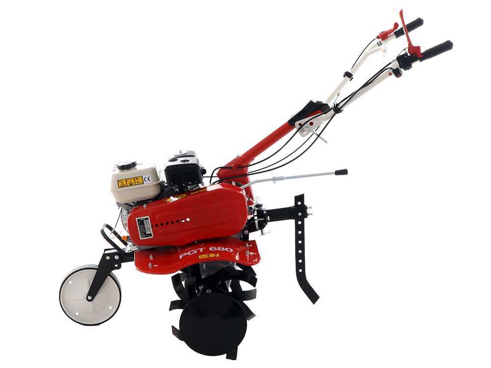 Motorhacke GeoTech PGT680 - Fräse cm 85 - Riemen- und Kettenantrieb - Motor 208 ccm – Bild 4