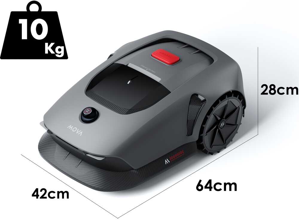 MOVA 600 - Mähroboter - Ohne Installation - Mit Kit 81 Ersatzklingen