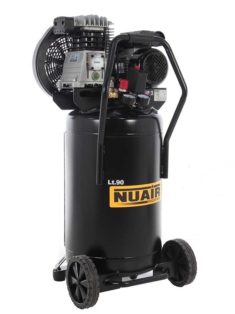 Nuair B2800B/3M/90V - Elektrischer stehender Kompressor mit Riemen - Motor 3 PS - 90 l – Bild 3