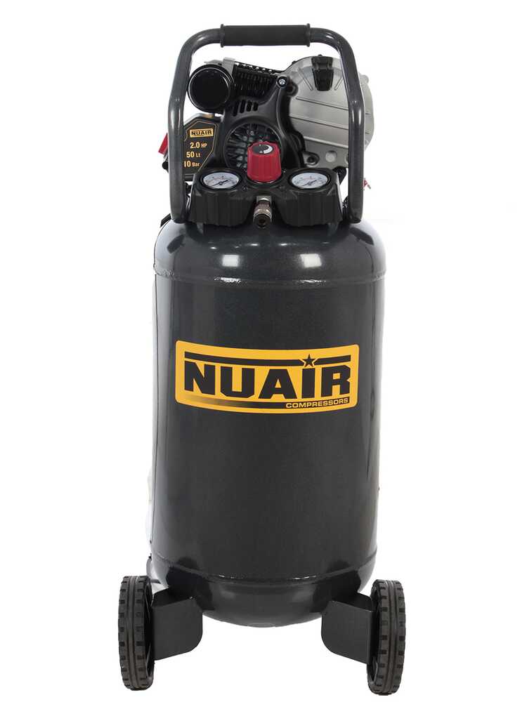 Nuair FU 227/10/50V - Tragbarer Elektrischer Kompressor - Motor 2 PS - 50 Liter