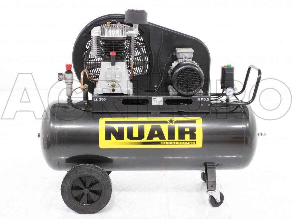 Nuair NB/5,5 T/200 - Kompressor mit Riemenantrieb 400V - 5.5 PS - 200 Lt
