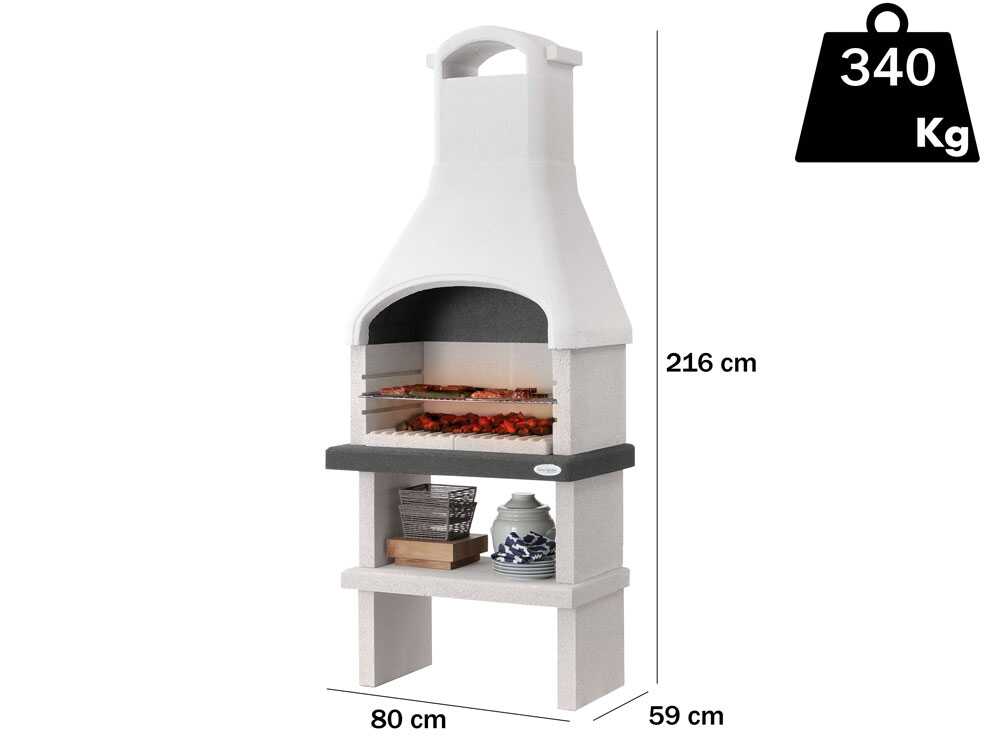 Palazzetti Dany - Grillkamin für Holz und Holzkohle