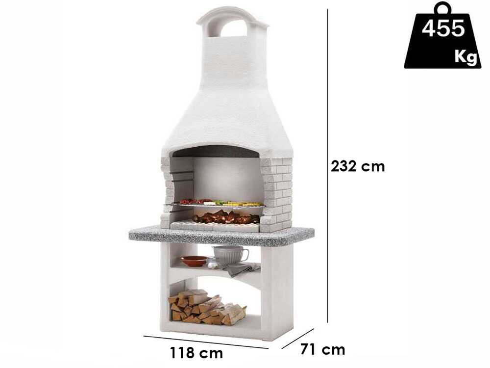 Palazzetti Galapagos 2 - Grillkamin für Holz oder Holzkohle