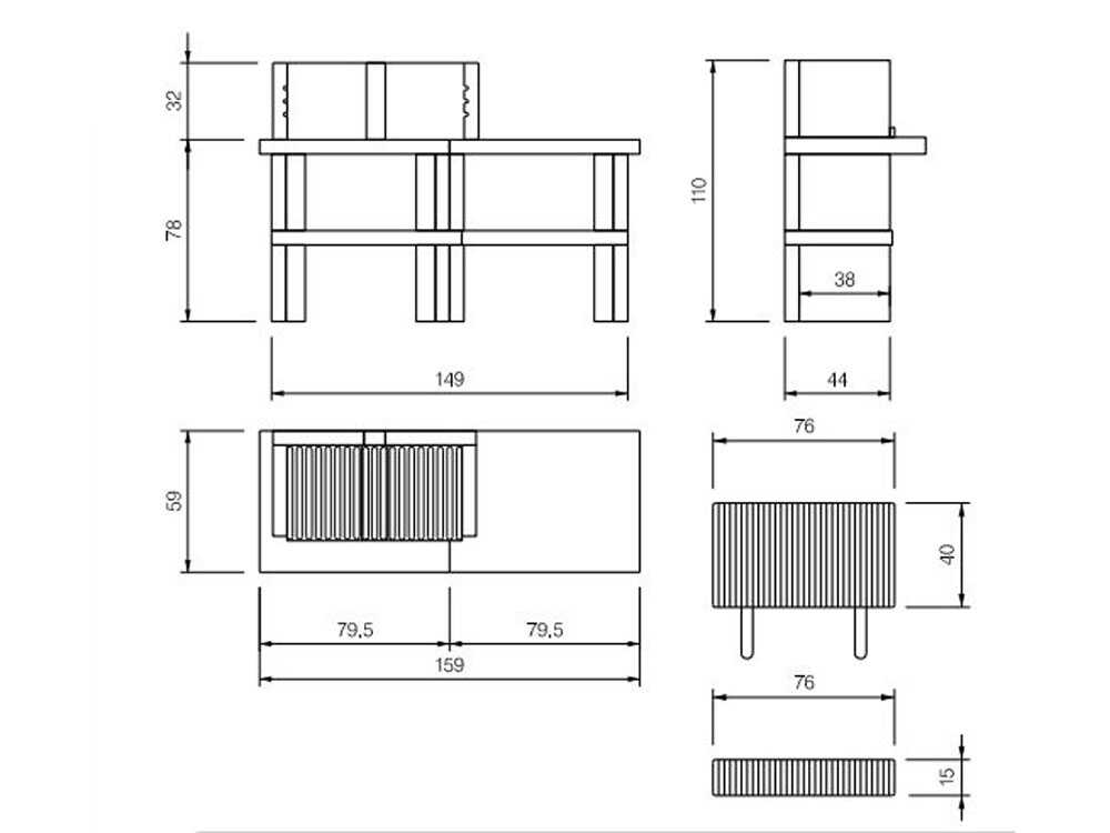 Palazzetti Menton - Grillkamin für Holz und Holzkohle – Bild 3