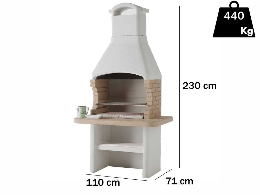 Palazzetti Tenerife 2 - Grillkamin für Holz und Holzkohle