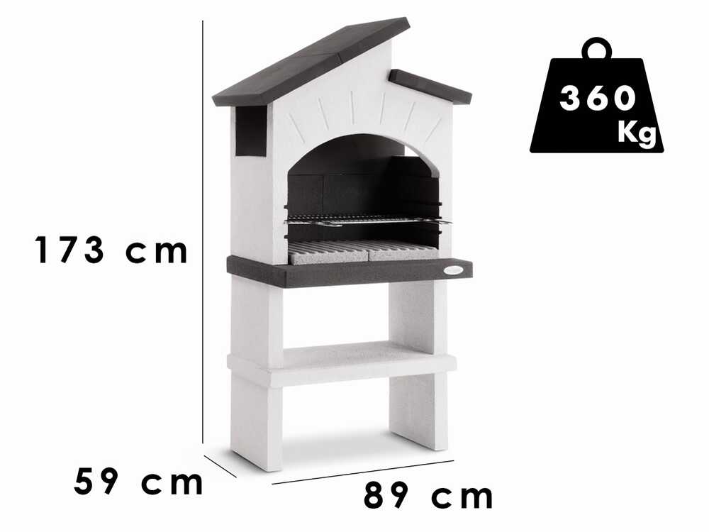 Palazzetti Vieste  - Grillkamin - für Holz und Holzkohle