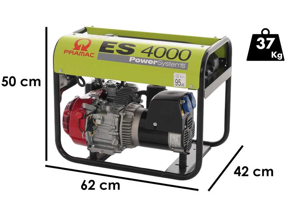 Pramac ES4000 – Stromgenerator 3,1 kW – Dauerleistung 2,6 kW Einphasig