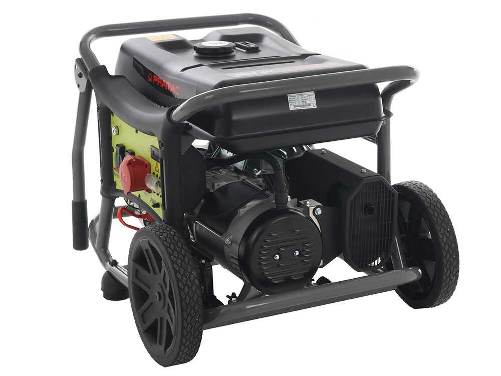 Pramac WX 6250 ES - Benzin Stromerzeuger mit Rädern 6.1 kW - Dauerleistung 5.5 kW - 400V